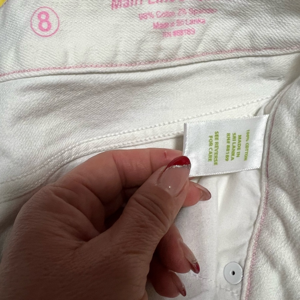 Lilly Pulitzer main line  Boot Cut flare  Jeans White - Picture 15 of 15